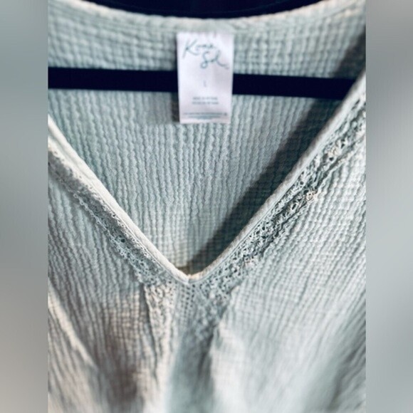 Kona Sol Size Large Women’s V-Neck Top‎ - Picture 6 of 11